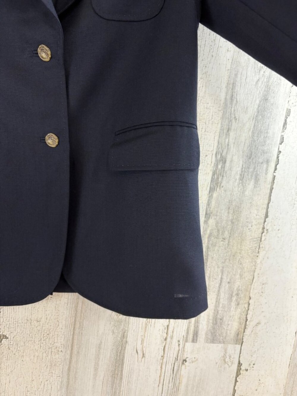 ANN MASHBURN Size S Ghost Blazer Navy Jacket EUC - Picture 9 of 16